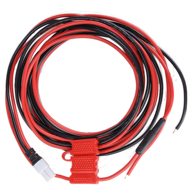 Hytera PWC12 Vehicle Power Supply Cable, 16 ft. with SR, Red/Black, Greater Than 15A - Atlantic Radio Communications Corp.