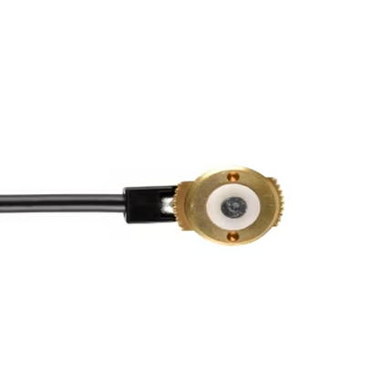 Close-up detail of the 3/4 inch through-hole NMO mount on the Motorola 0180300B02 kit.