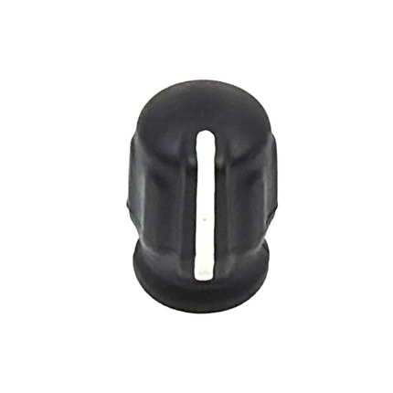 Front profile view of the black plastic Hytera HYT-11530000000060 channel selector encoder knob replacement kit.