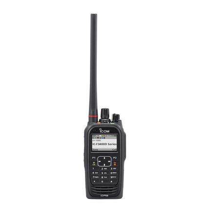 Icom F3400DS VHF (136–174MHz) IDAS Portable Two-Way Radio with Color Display