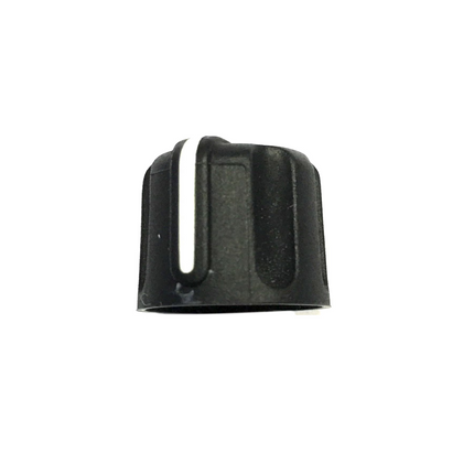 Front view look at a genuine Motorola 36012005001 volume control radio knob interface.