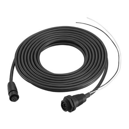 Front view of the Icom 8900014900 OPC1540 20ft CommandMic replacement cable.