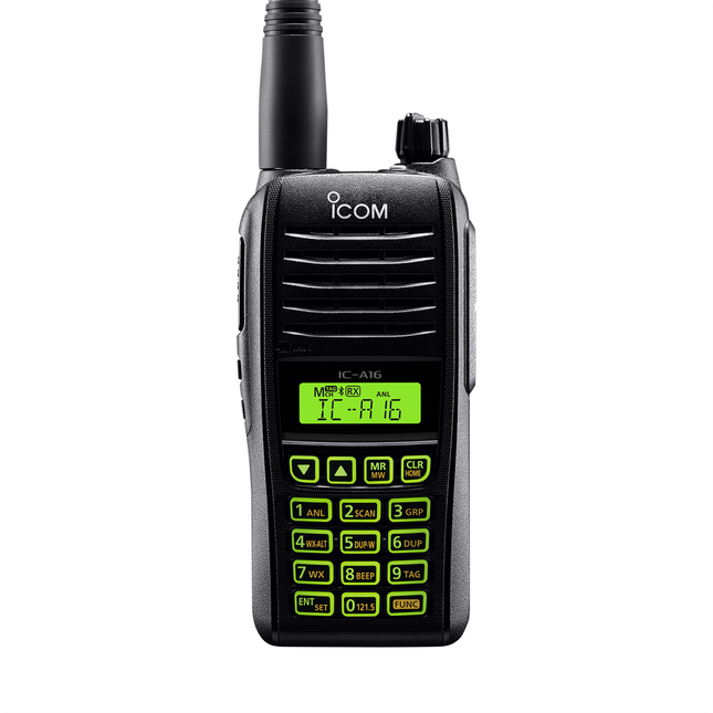Icom A16 VHF Air Band Transceiver - 8.33/25 kHz Ground to Air Radio
