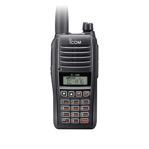 Icom A16 VHF (118-137MHz) Aviation Portable Two-Way Radio