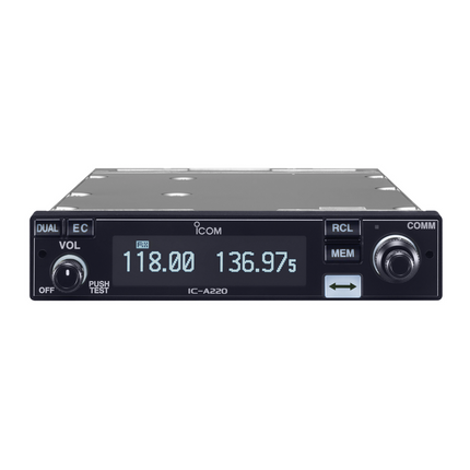 Icom A220 VHF Air Band Mobile | Intercom and OLED Display