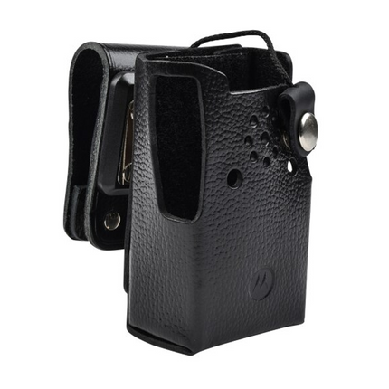 Motorola AAM03X514 Hard Leather Carry Case with Swivel and 2-Inch Belt Loop