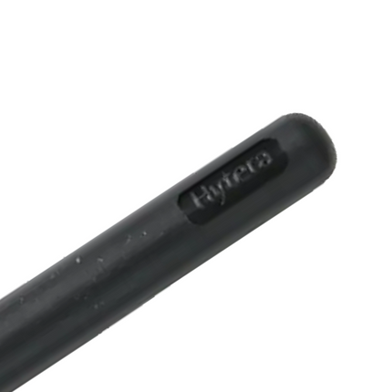 The Hytera AN0157H01 replacement antenna ready for attachment onto a compatible commercial handheld radio.