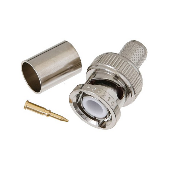 Atlantic Radio BNC-Male Connector Crimp Plug for RG-58C/U Cable