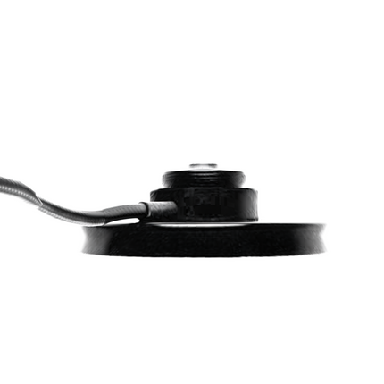 Top view of PCTEL BG magnetic mount showing the 1-1/8 inch 18 thread antenna mounting interface.