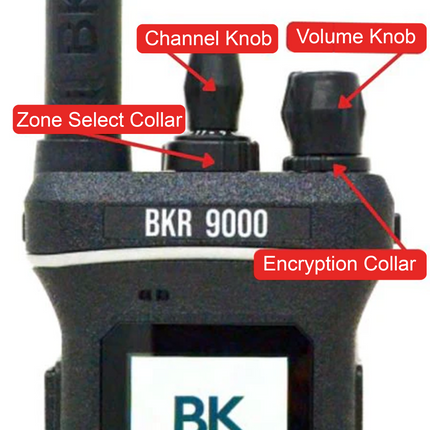 BK Technologies BKR0046-10 Zone Selection Collar Kit | BKR9000