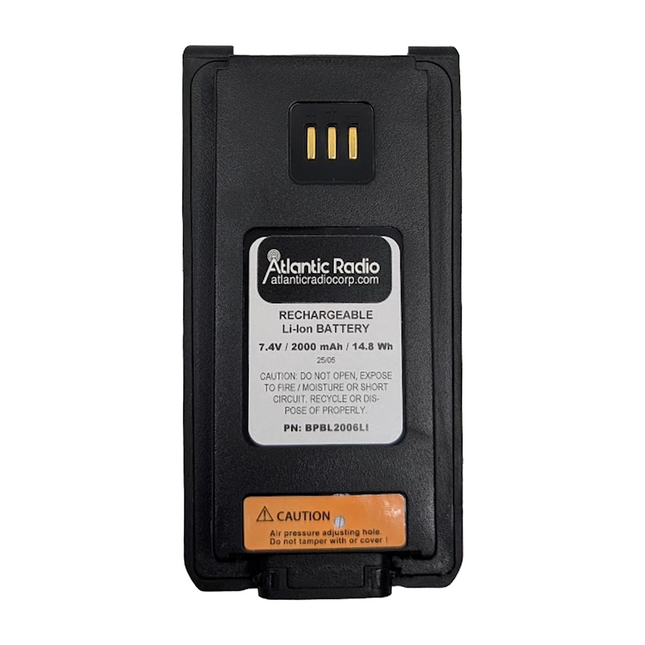 Atlantic Radio BL2008-AR 2000 mAh Lithium-Ion Battery (IP67) - Value Alternative