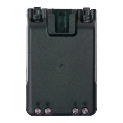Rear contact view of the Icom BP272 battery pack showing terminal connectors.