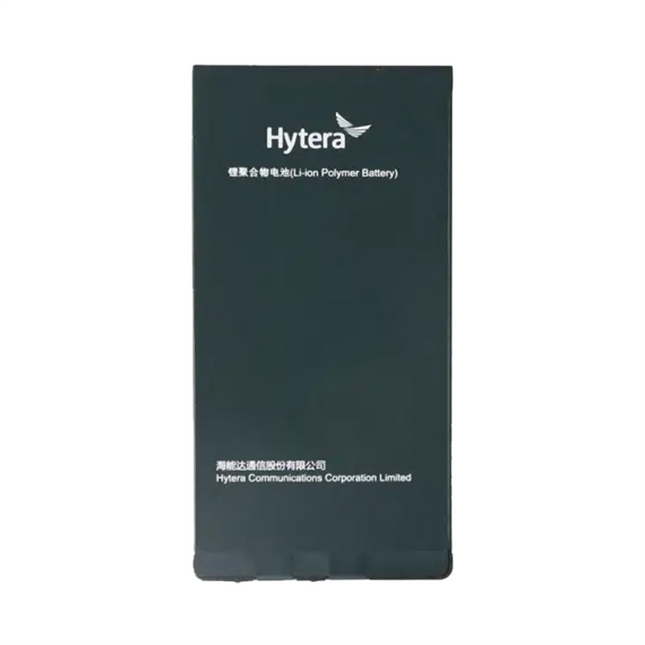 Front exterior view of the Hytera BP4008 4000mAh rechargeable lithium-polymer smart battery.