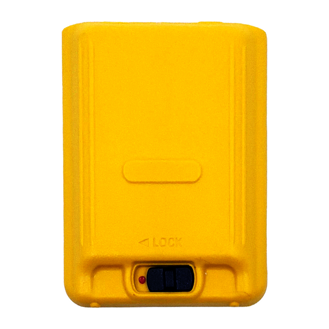 High-visibility yellow exterior of the genuine Motorola CB7191000 battery cover assembly for EVX-S24.