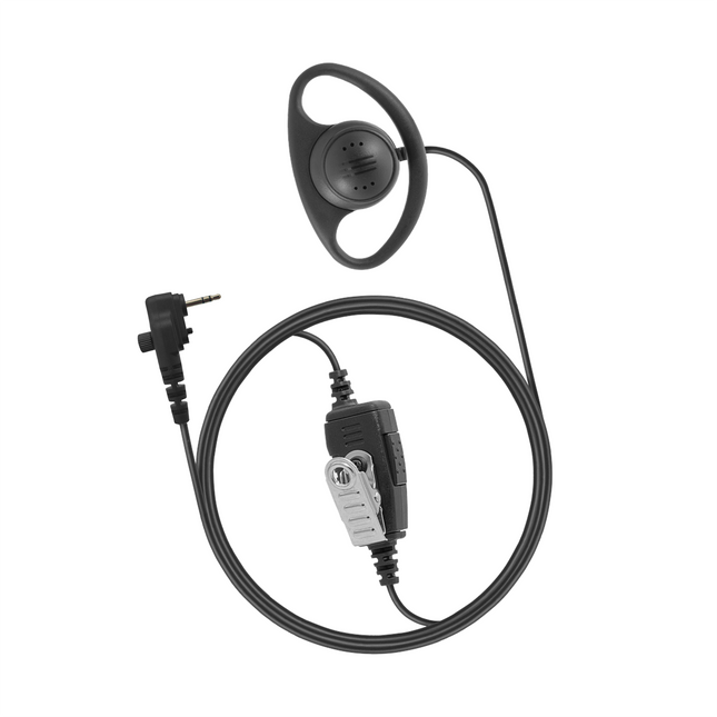 Atlantic Radio DR1W-H5 1-Wire D-Ring Earpiece - Clear and Comfortable