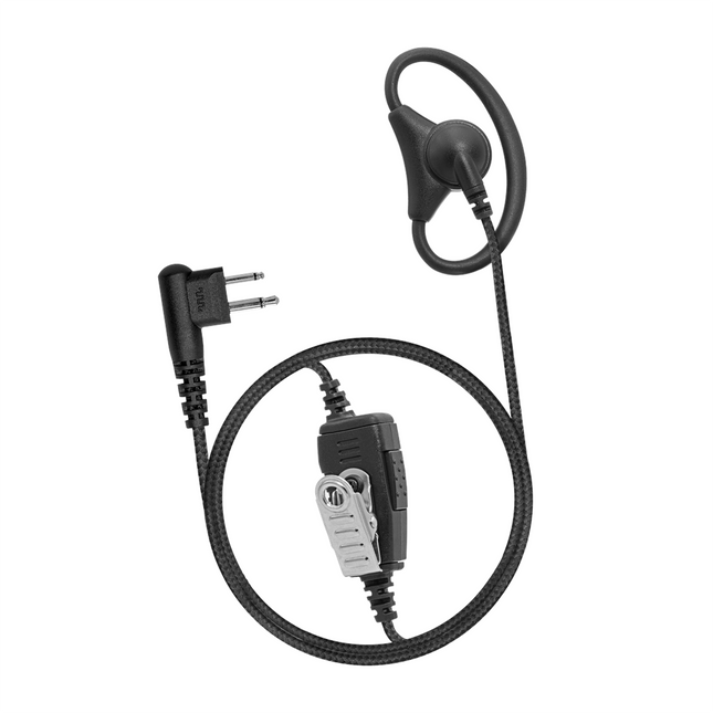 Atlantic Radio DRA1W-M 1-Wire D-Ring Adjustable Earpiece