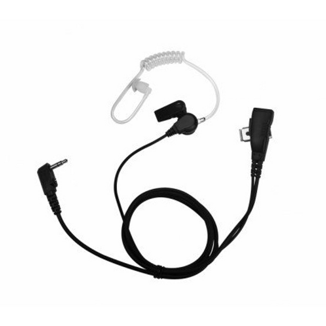 Hytera EAM1320 Single Wire Surveillance Lapel Mic with In-line PTT