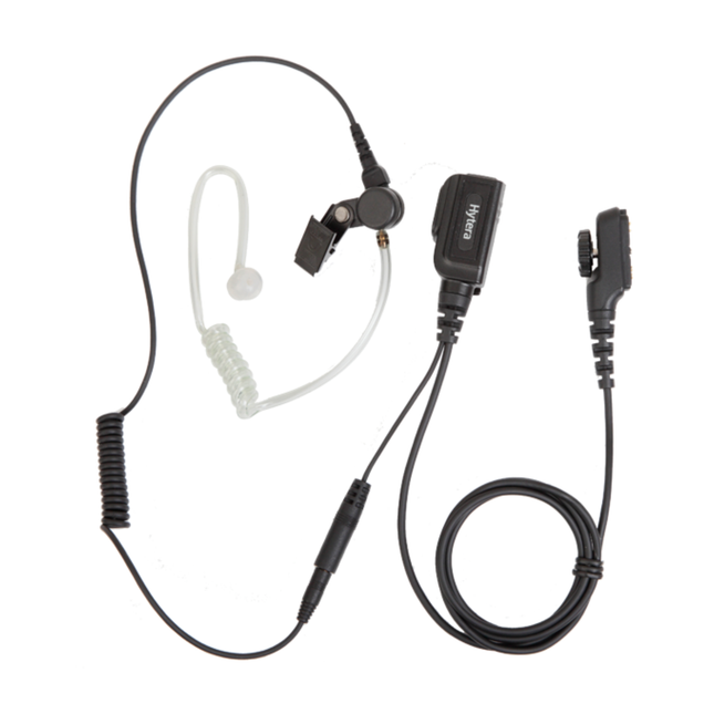 Hytera EAN23 Earpiece with Acoustic Tube & Detachable PTT/MIC Cable