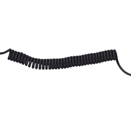 Side profile showing the curl cable of the Hytera EH-01 earpiece.