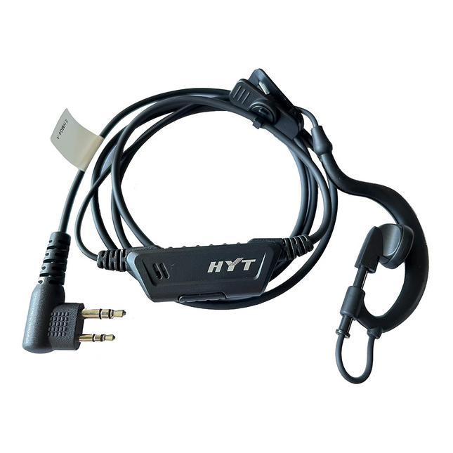 Hytera EHM04-A Conventional C-Style Earpiece w/ In-Line PTT & Mic