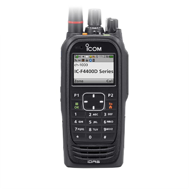 Icom F4400DT UHF (400-512MHz) Portable Two-Way Radio | Keypad and Display