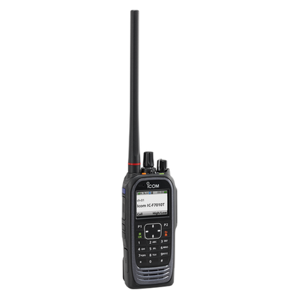 Icom F7020T UHF P25 Trunking Compact Portable Two-Way Radio | Display & Full Keypad