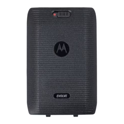 Front exterior view of the genuine Motorola HKLN5002A high-capacity battery door cover for Evolve.