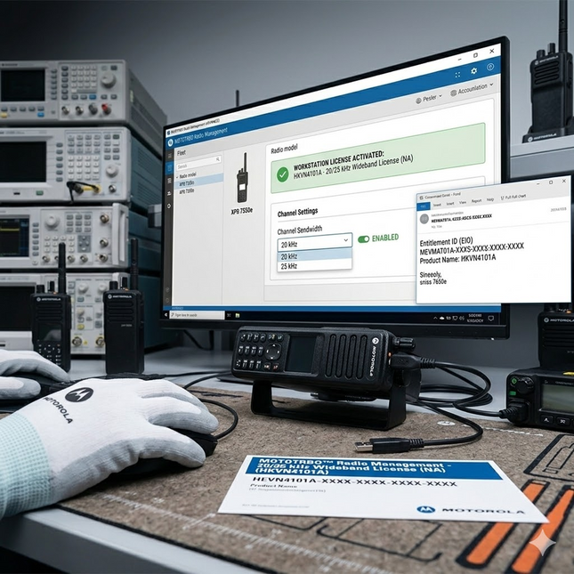 Motorola HKVN4101A MOTOTRBO Radio Management - 20/25 kHz Wideband License (NA)