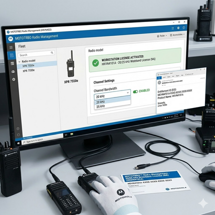 Motorola HKVN4101A MOTOTRBO Radio Management - 20/25 kHz Wideband License (NA)