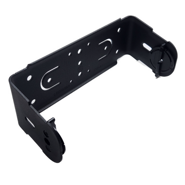 Motorola HLN6861D standard installation trunnion mounting bracket shown with heavy-duty metal mounting frame.