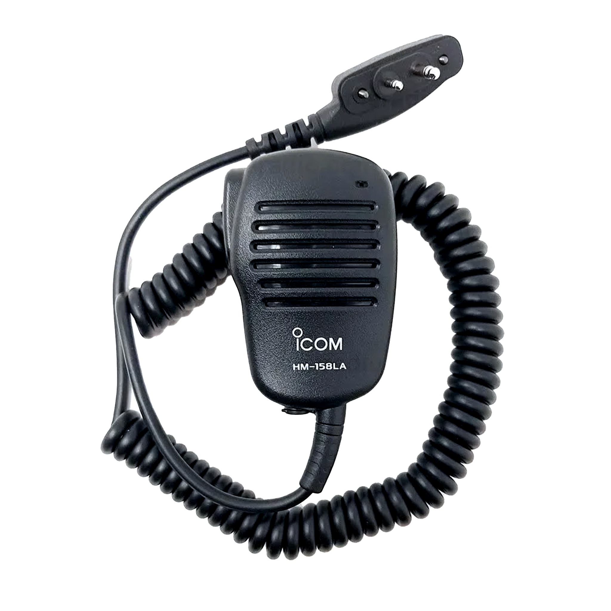 Icom HM158LA Compact Speaker Microphone With Revolving Clip And Earpho Icom HM158LA Compact Speaker Microphone With Revolving Clip And Earpho