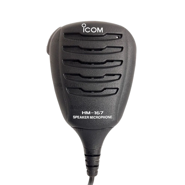 Icom HM167 Full-Sized IPX8 Waterproof Speaker Microphone