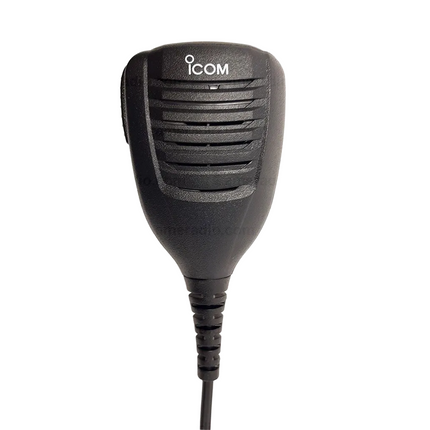 Detail of the Icom HM169 audio accessory.