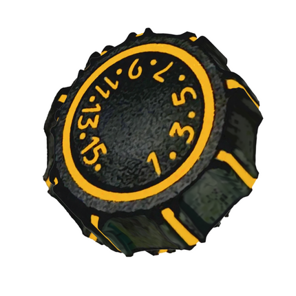 Front angle view of the Hytera HYT-11530000000013 replacement channel encoder knob for Hytera radios.
