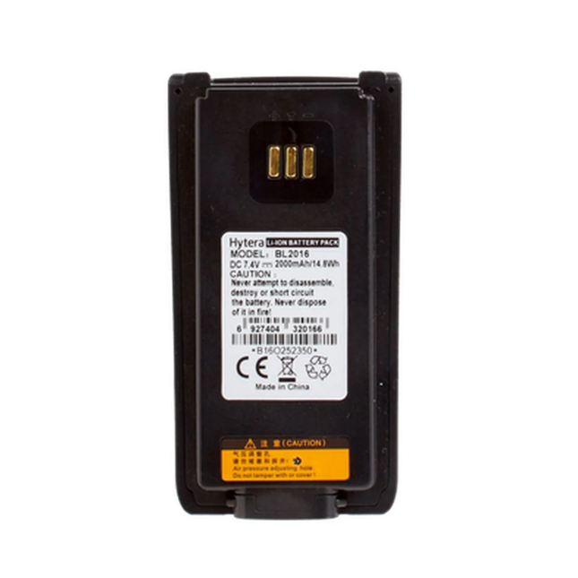 Hytera BL2016 2000mAh Li-Ion Battery for PD982i Digital Radio