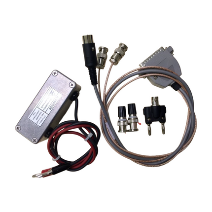 Bendix King KAA0609 Test Cable Kit for KNG-M Series Radios coiled flat on a laboratory workspace interface.