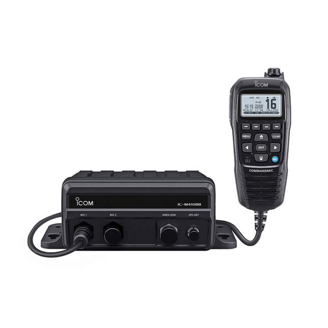 Icom M410BB Black Box Marine VHF Fixed Mount with CommandMic™