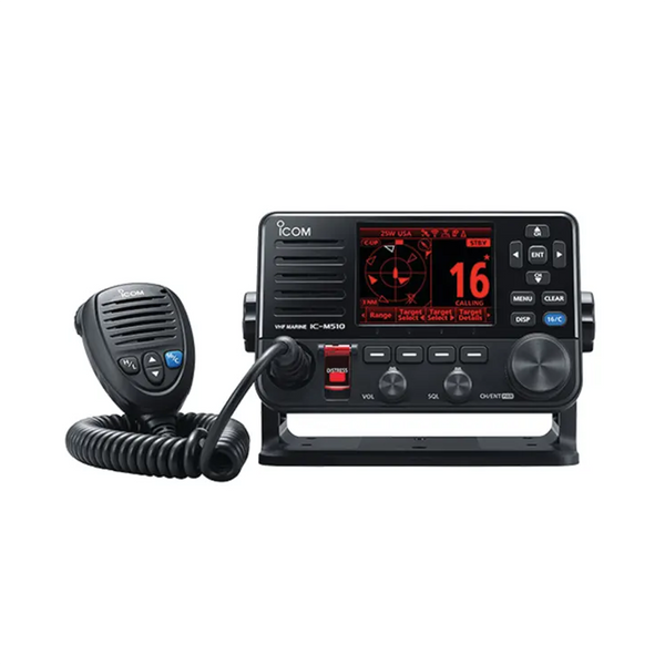 Icom M510 Plus VHF Fixed Mount Radio with AIS - Class D DSC, NMEA