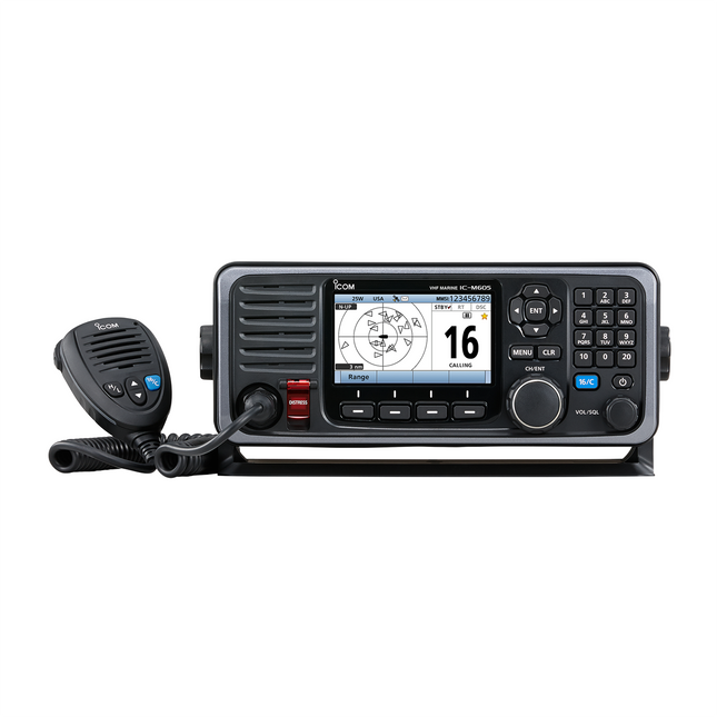 Icom M605 VHF Fixed Mount Radio - Flexible System with Color Display