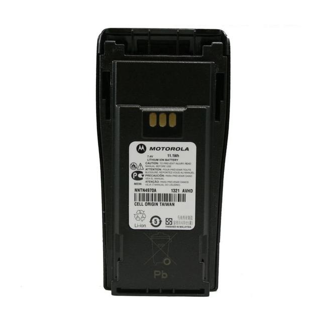 Motorola NNTN4970A Li-Ion Slim Two-Way Radio Battery for CP200 & CP200d