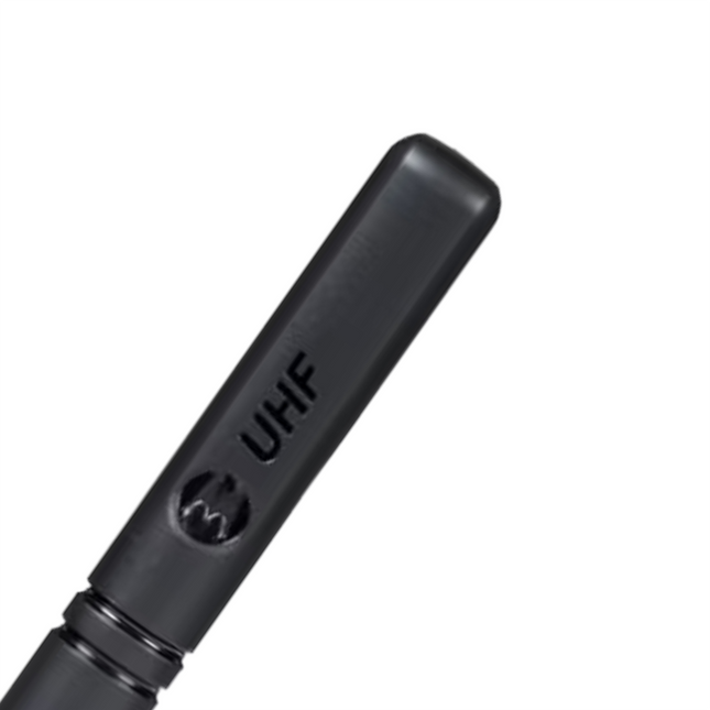 Side profile illustrating the compact 90mm length and flexible outer protective polymer sleeve engineering.