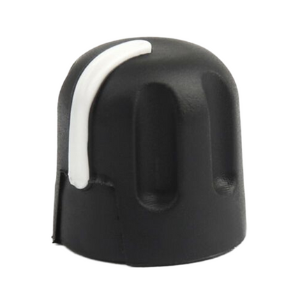 Front view of the Motorola PMDN4102AR replacement volume knob for Motorola portable two-way radios.