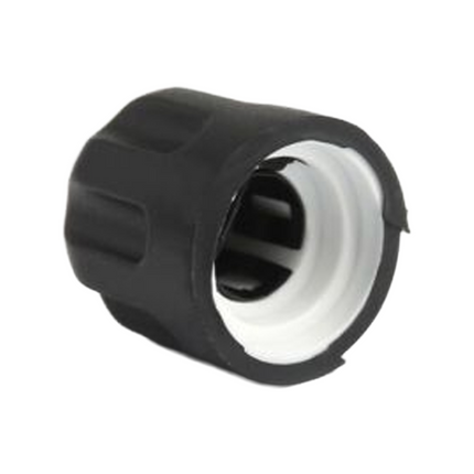 Close-up interior detail showing the control shaft socket inside the Motorola PMDN4102AR volume knob.