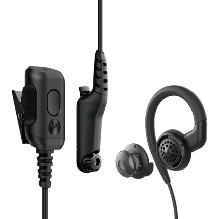 Motorola PMLN8295 2-Wire IMPRES Swivel Earpiece - Loud Audio, PTT, Eartip