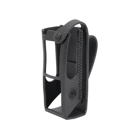 Motorola PMLN8302A Hard Leather Carry Case with 3" Swivel Belt Loop (Non-Display)