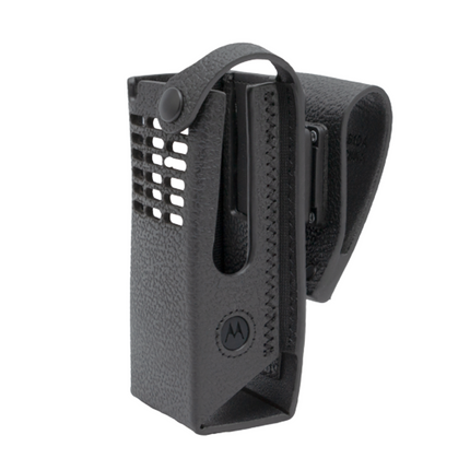 Motorola PMLN8303A Hard Leather Carry Case, 2.5" Swivel Belt Loop, Non Display