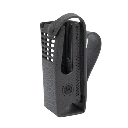 Motorola PMLN8304A Hard Leather Carry Case, 3" Fixed Belt Loop, Non Display