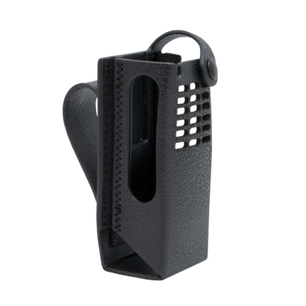 Motorola PMLN8304A Hard Leather Carry Case, 3" Fixed Belt Loop, Non Display