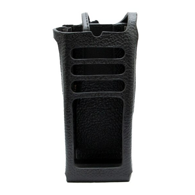Motorola PMLN8663A Hard Leather Carry Case, 3” Fixed Belt Loop