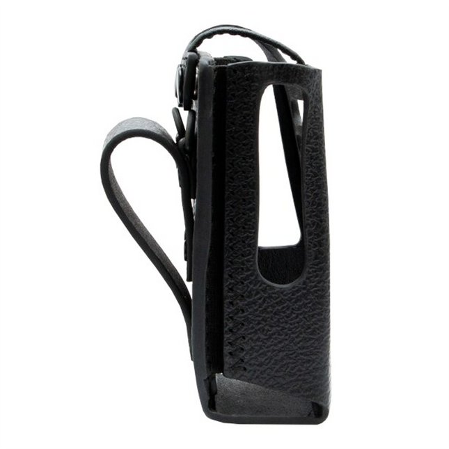 Motorola PMLN8663A Hard Leather Carry Case, 3” Fixed Belt Loop